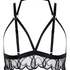 Otwarty biustonosz bralette Olivia, Czarny