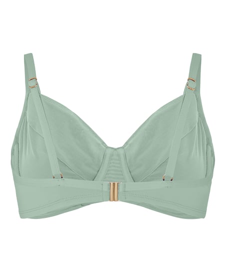 Nieusztywniona g&oacute;ra od bikini z fiszbinami Luxe, Zielony