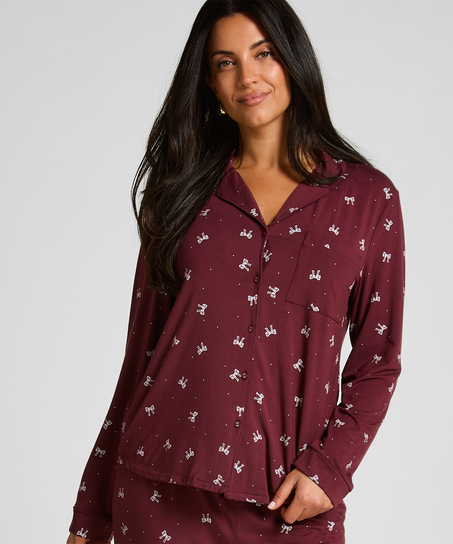 Narzutka Essential z dżerseju z długim rękawem, Fioletowy