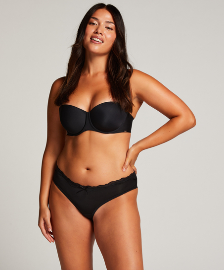 Brazyliany z mikrofibry, Czarny