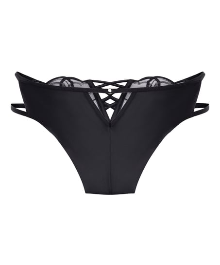 Wysoko wycięte brazyliany Olivia, Czarny