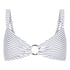 Biustonosz Bikini Stripes, Biały