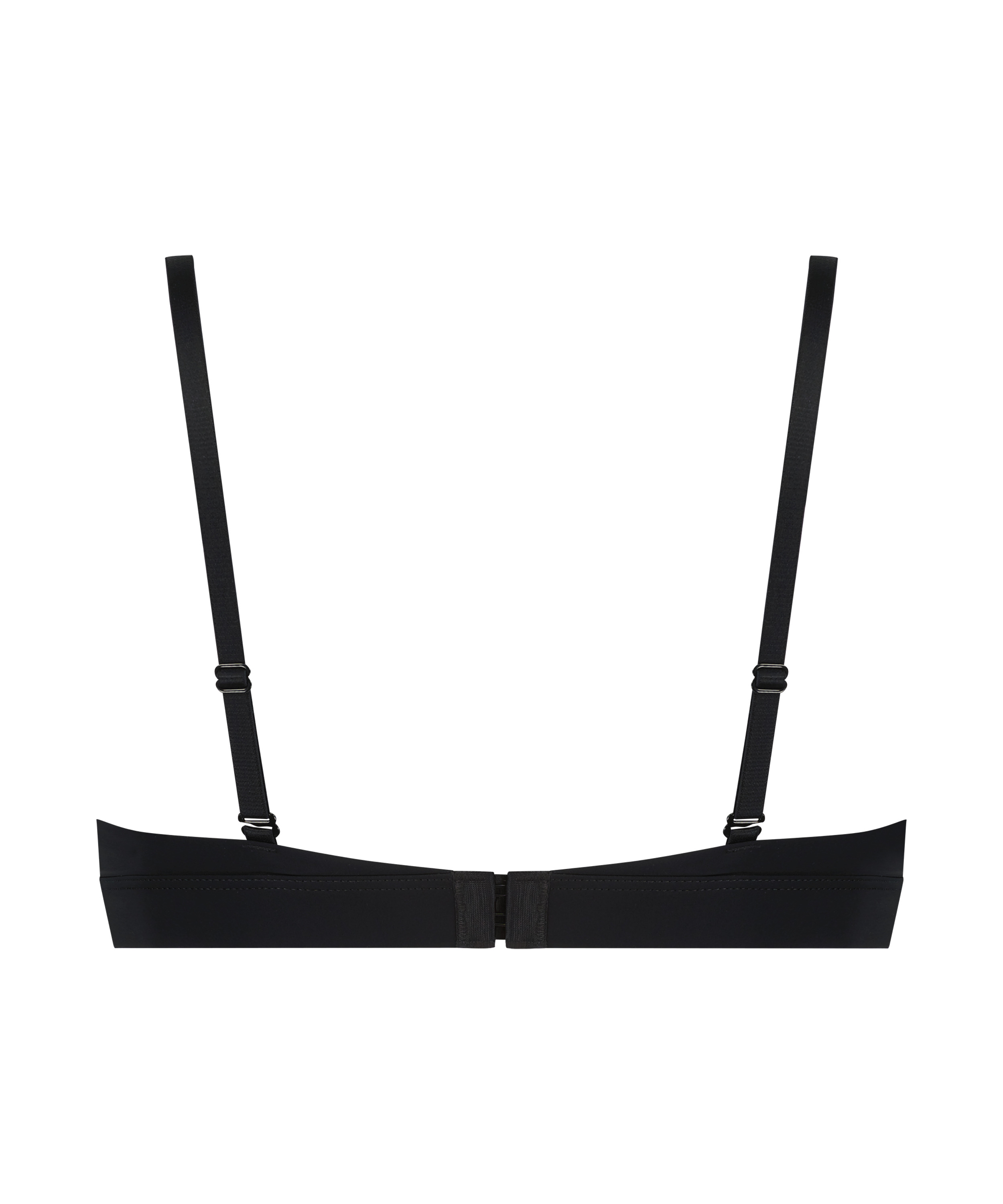 Usztywniany biustonosz bez fiszbin, Czarny, main