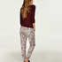 Loose-fitting Pajama Pants, Szary