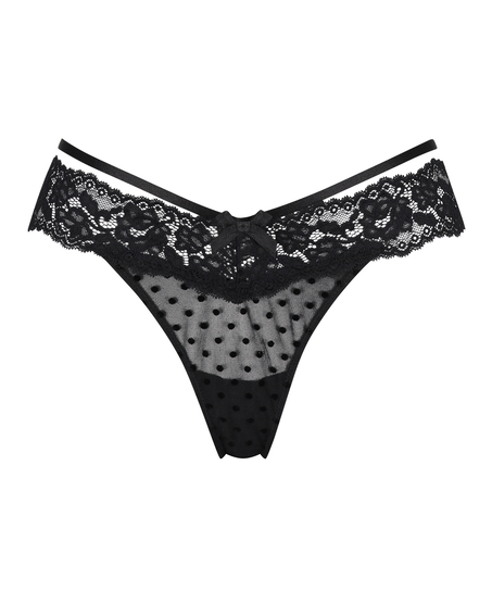 Bardzo niskie stringi Jada, Czarny