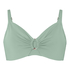 Nieusztywniona g&oacute;ra od bikini z fiszbinami Luxe, Zielony