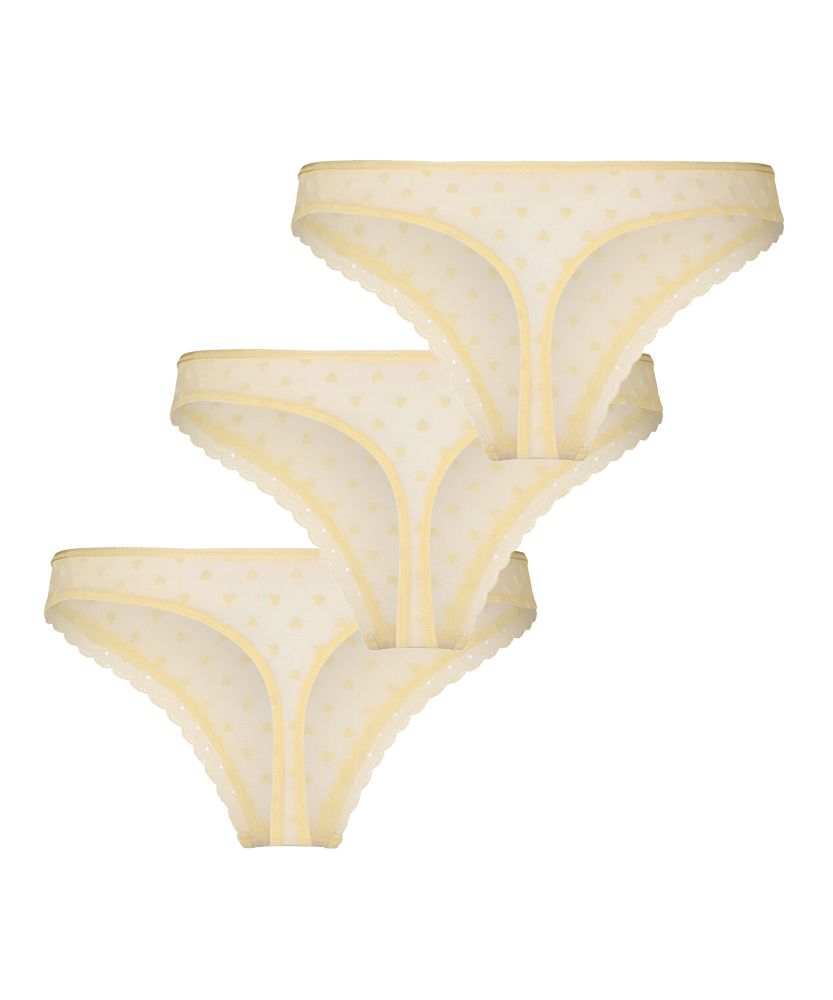 3-pak Stringi Phoebe, R&oacute;żowy, main