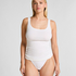 Singlet top z miękkiej bawełny, Biały