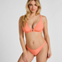 Figi Bikini Highleg Luxe, Pomarańczowy