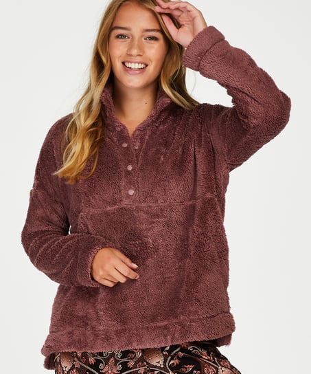 Fleece Snuggle Top, Fioletowy