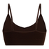 Tr&oacute;jkątny biustonosz bralette Dide, Brązowy
