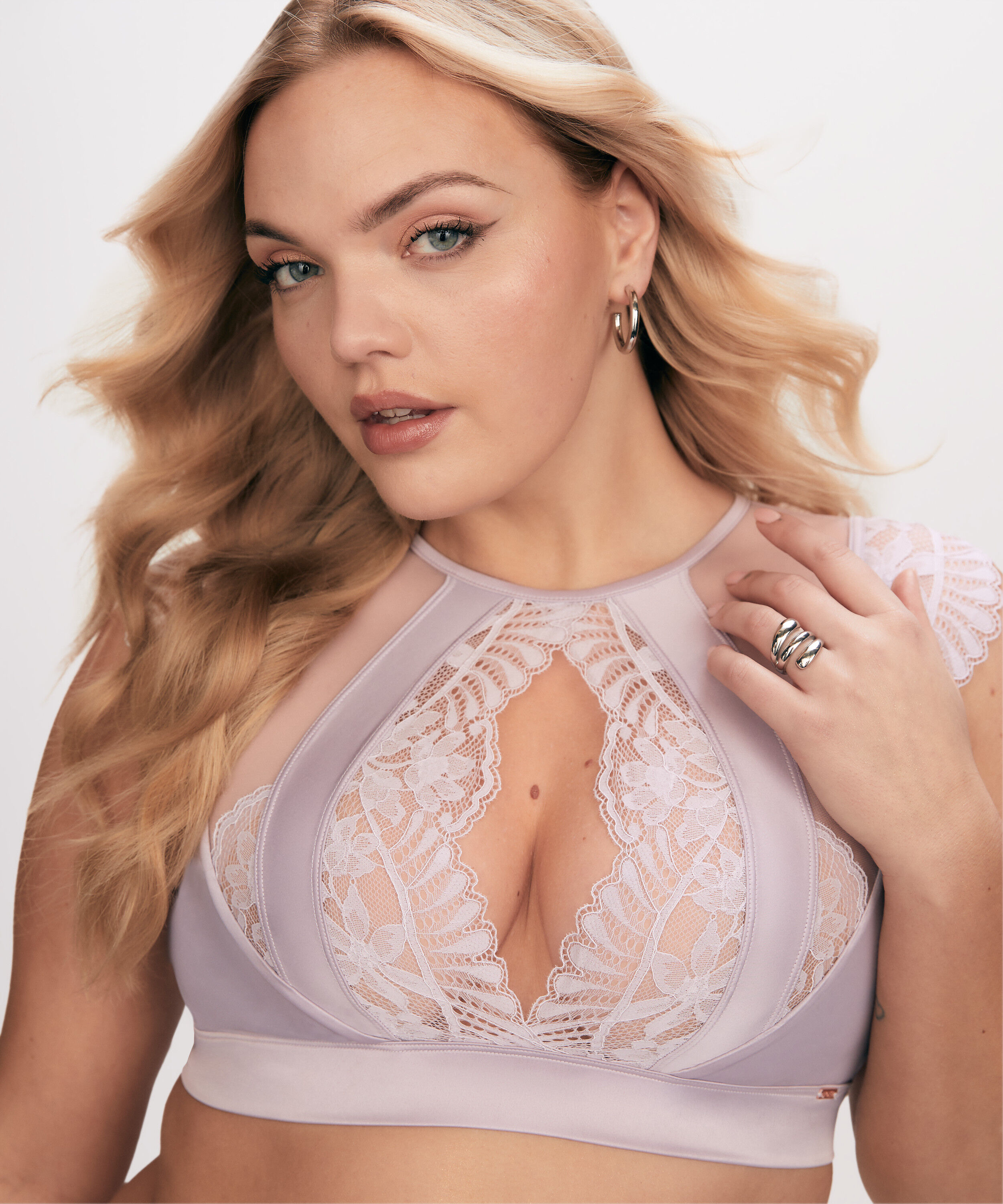 Biustonosz bralette Indigo, Fioletowy