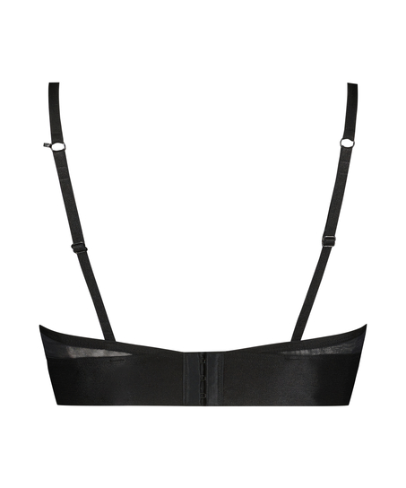 Siateczkowy biustonosz bralette Flexing, Czarny