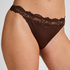 Stringi Lace & Shine, Brązowy