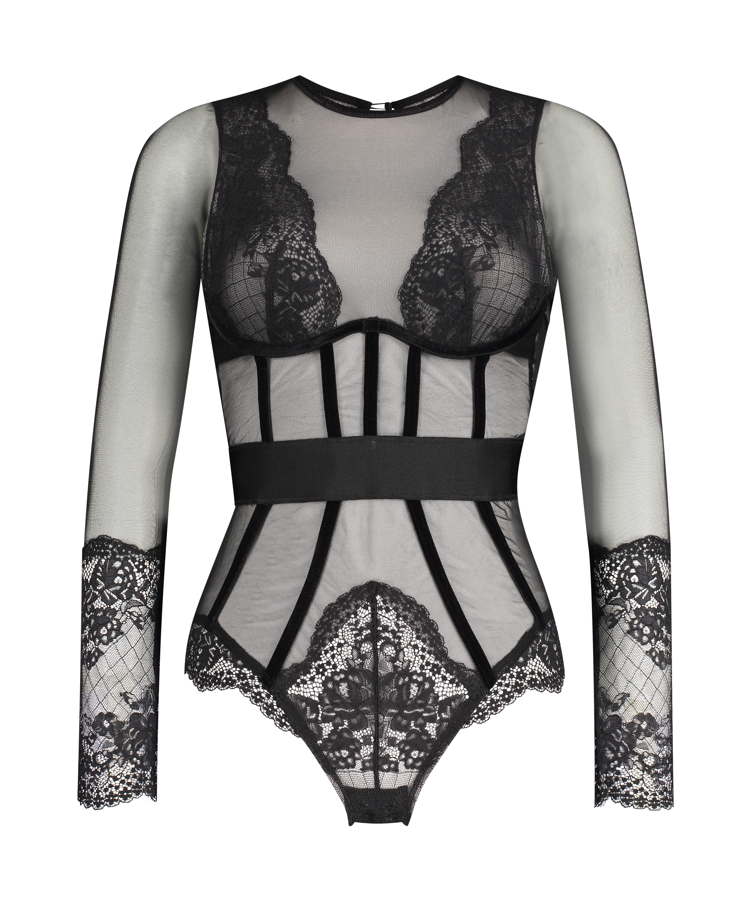 Priscilla Underwired Body Rebecca Mir, Czarny, main