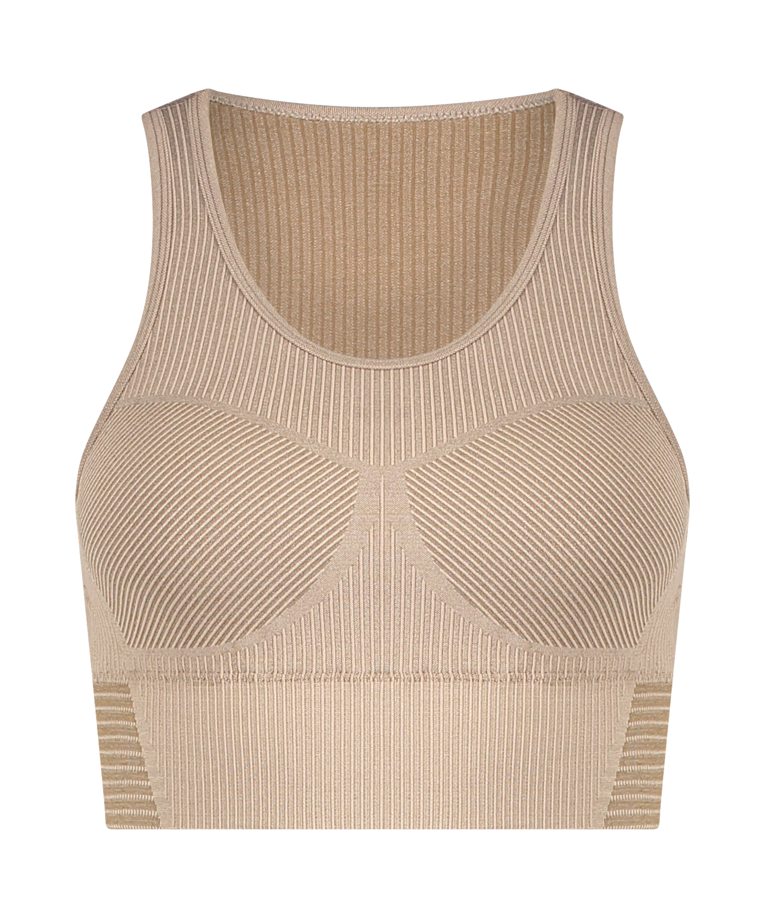 Biustonosz sportowy bezszwowy HKMX Zebra, Szary, main