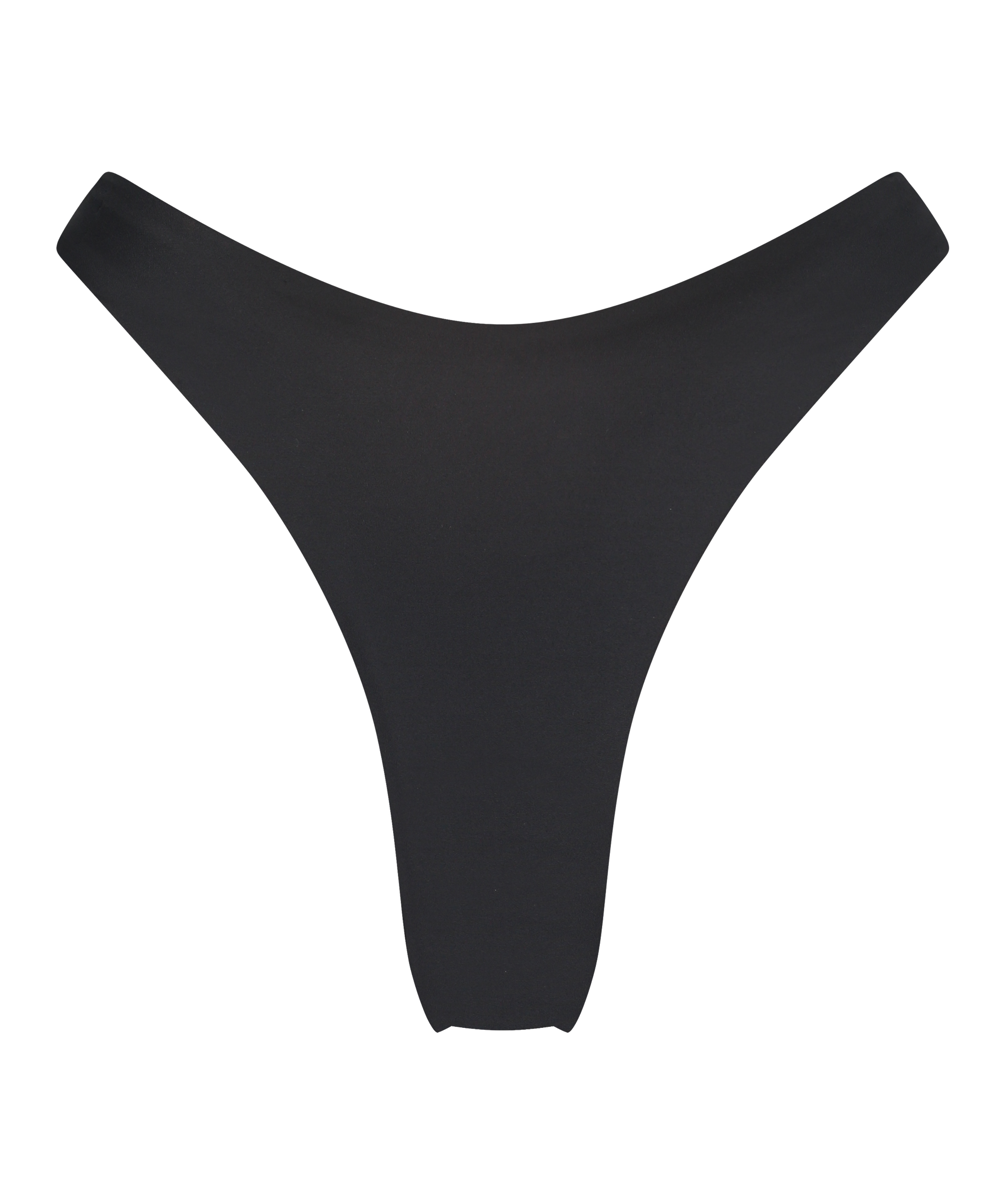 Majtki Bikini Wysoko Krojona Luxe, Czarny, main