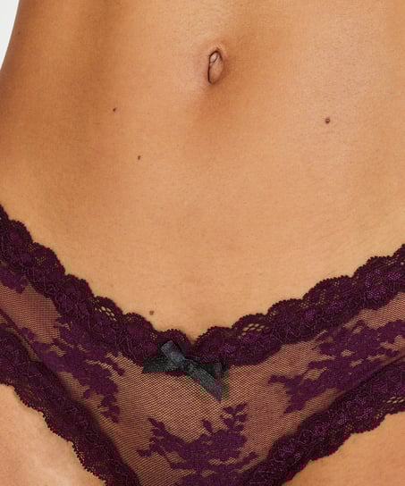 Brazyliany V-shape Mesh, Fioletowy