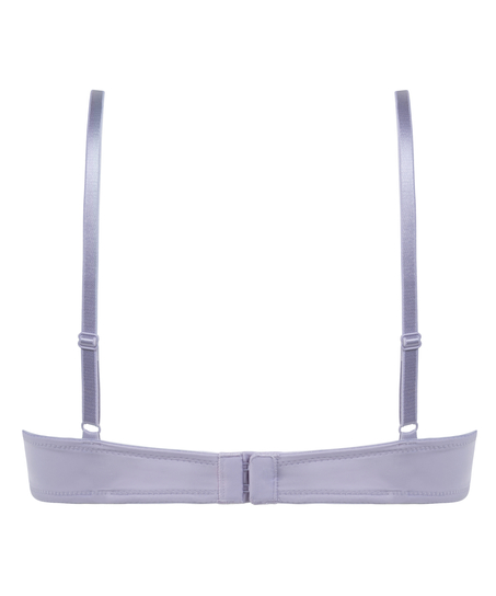 ﻿Biustonosz usztywniany z fiszbinami Plunge, Fioletowy
