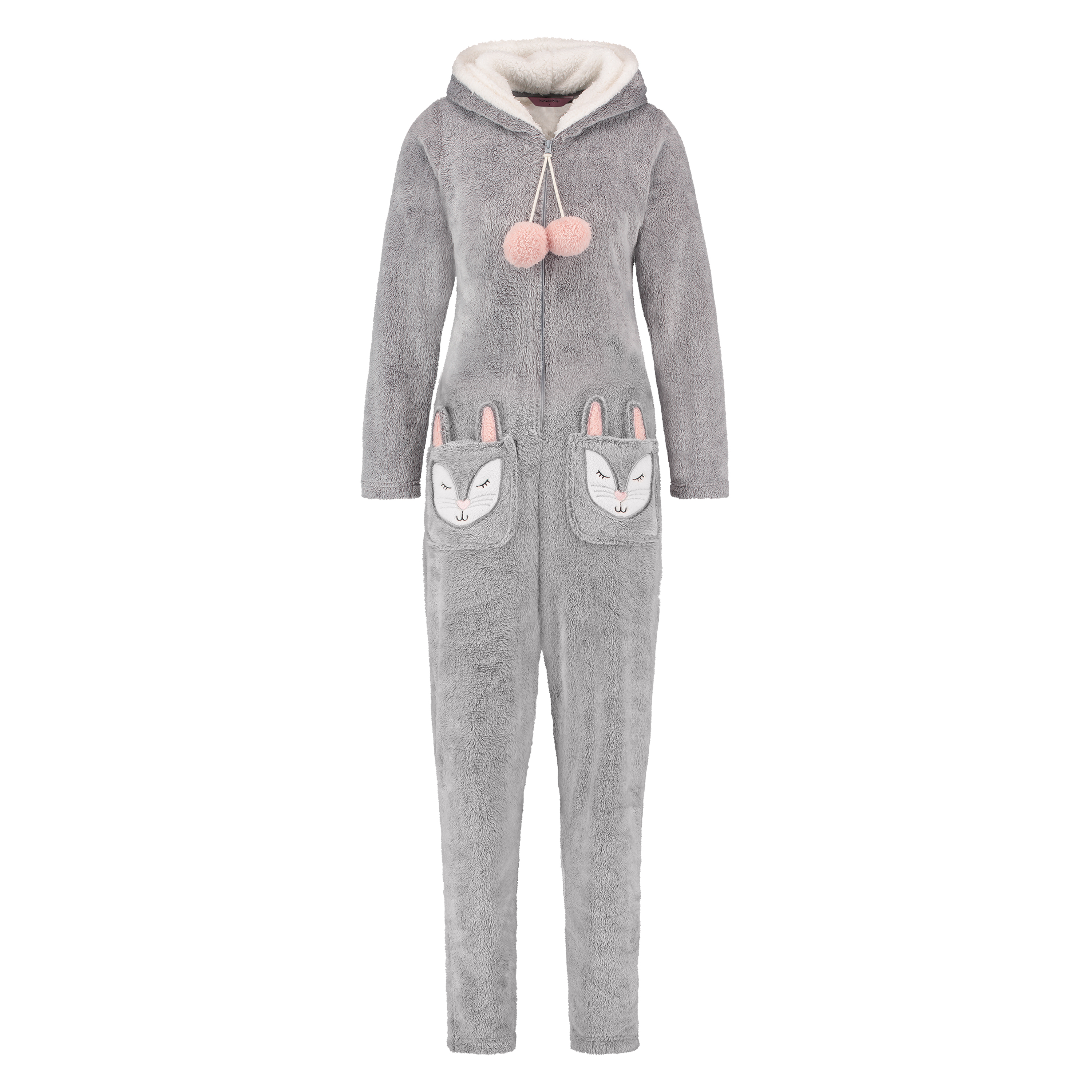 Novelty Fleece Onesie, Szary, main