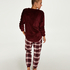 Long Fleece Sweater, Czerwony