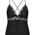 Cami Top Satin Marcela, Czarny