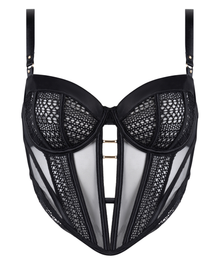 Nieusztywniany biustonosz bez fiszbin&oacute;w Missy, Czarny