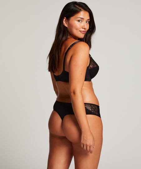 Biustonosz nieusztywniany z fiszbinami Sophie, Czarny