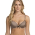 Padded underwired push-up bra Giselle, Brązowy