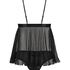 Zestaw w topem na ramiączkach Evangelina, Czarny
