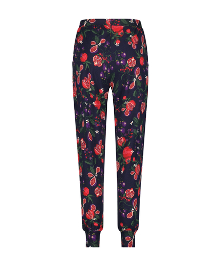 Spodnie piżamowe z dżerseju, Niebieski