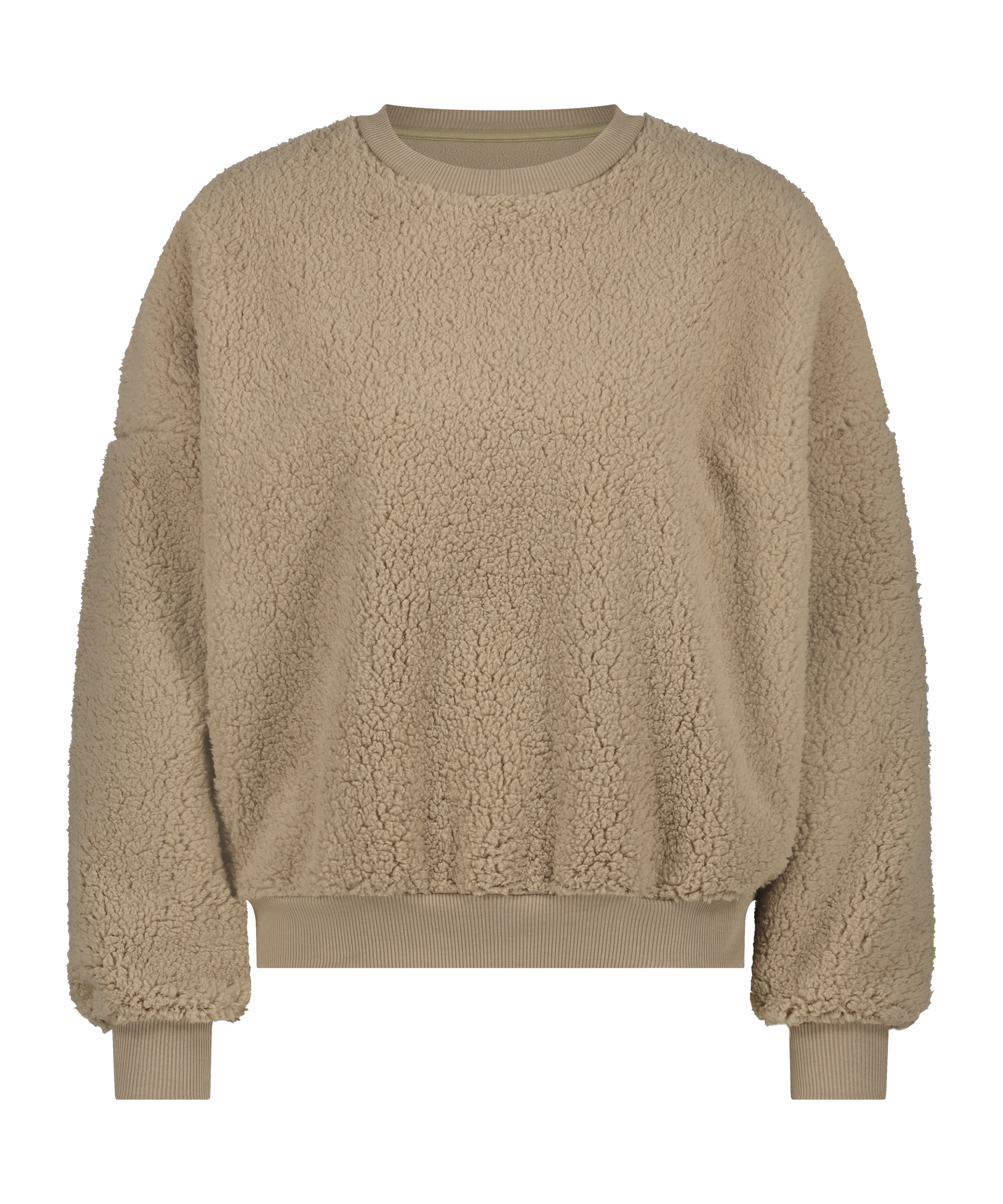 Bluza z polaru Teddy, Brązowy, main