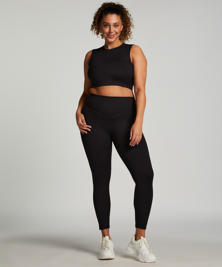HKMX Legginsy z wysokim stanem, Czarny