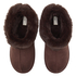 Kapcie Boot Faux Suede, Brązowy