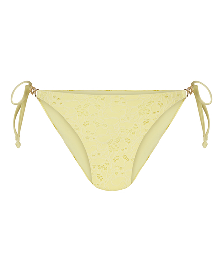 Majtki Bikini Crochet, Ż&oacute;łty