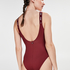 HKMX Tight Closure Swimsuit, Czerwony