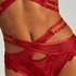 Wysoko wycięte stringi Pleasure, Czerwony
