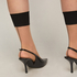 Skarpetki Sheer Back Seam, Czarny
