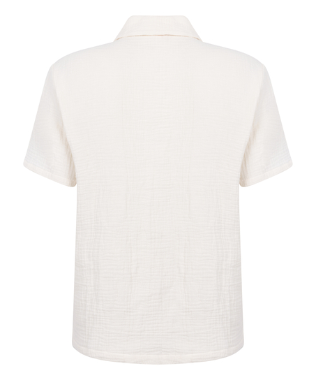 Muślinowa narzutka, Biały