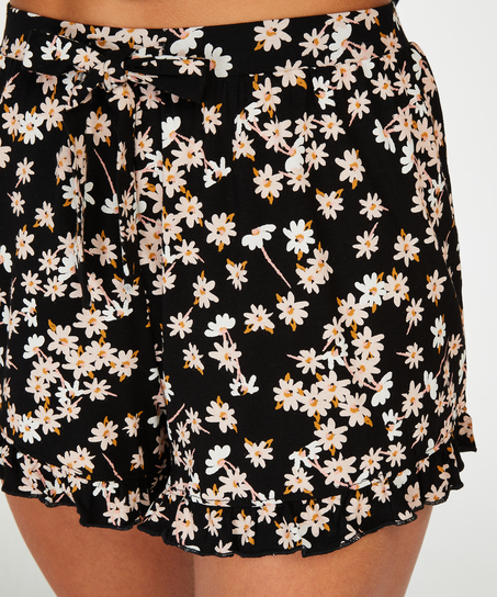 Piżama z szortami, Czarny