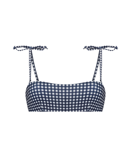 G&oacute;ra od bikini o skr&oacute;conym kroju Seychelles, Niebieski