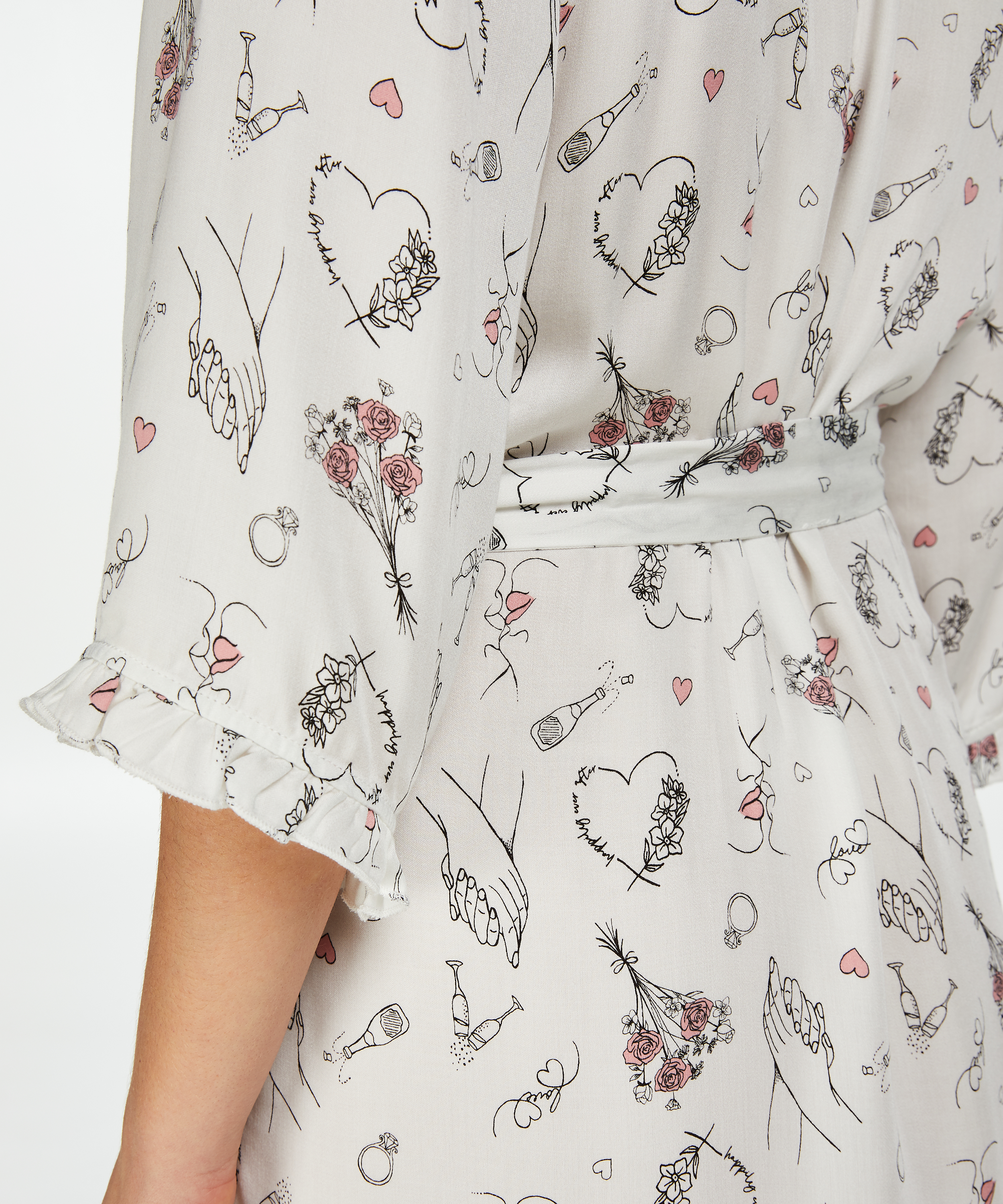 Kimono Bridal, Biały, main