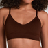 Tr&oacute;jkątny biustonosz bralette Dide, Brązowy
