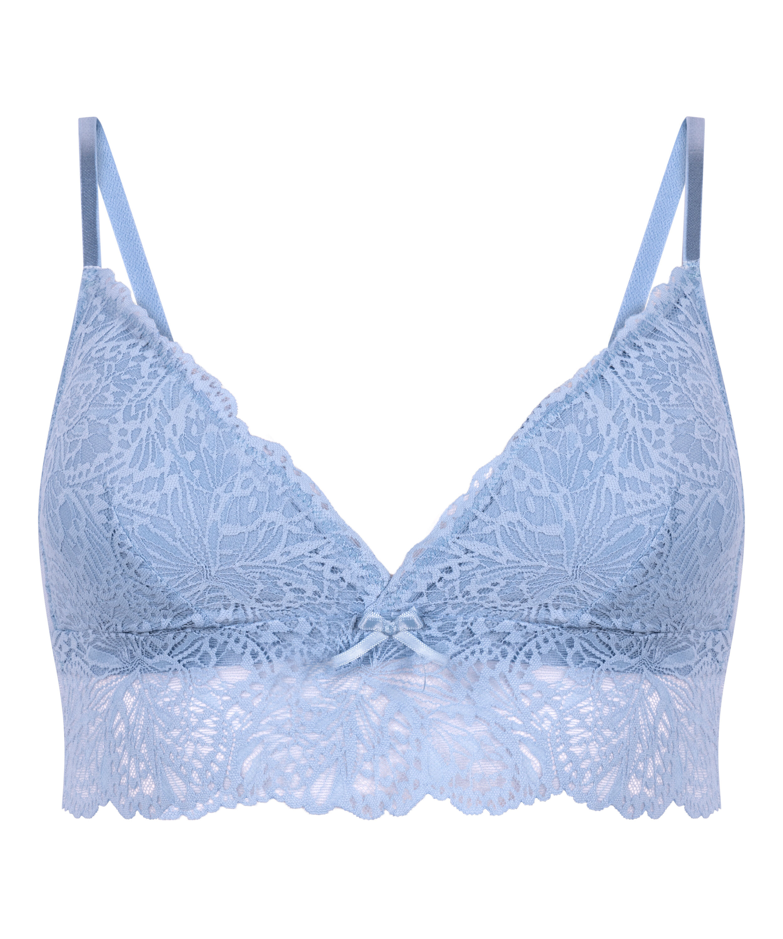 Tr&oacute;jkątny biustonosz bralette Posie, Niebieski