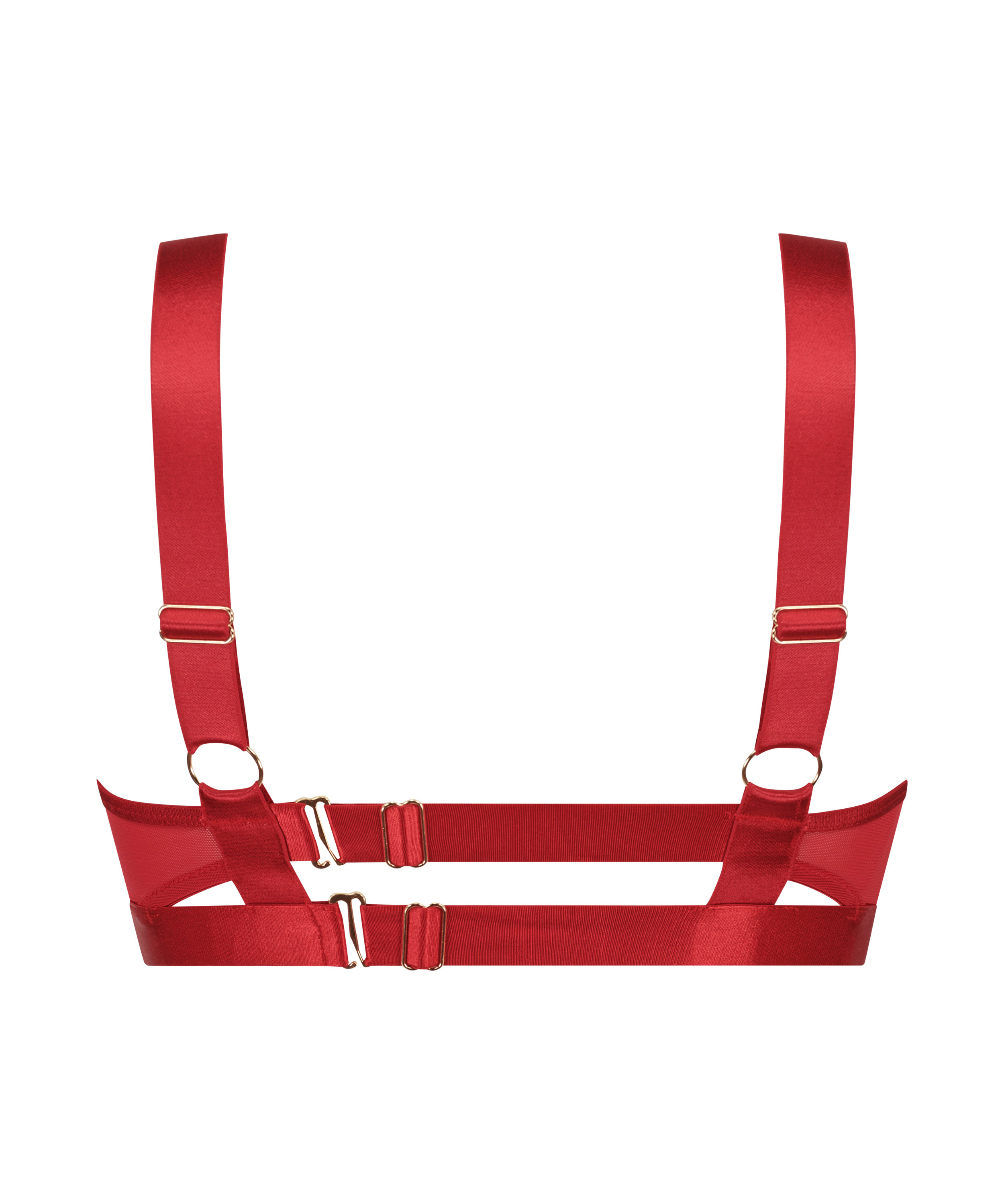Biustonosz nieusztywniany z fiszbinami Aurelia, Czerwony, main