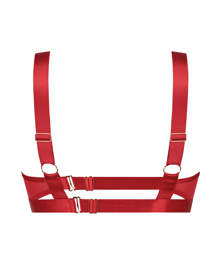 Biustonosz nieusztywniany z fiszbinami Aurelia, Czerwony