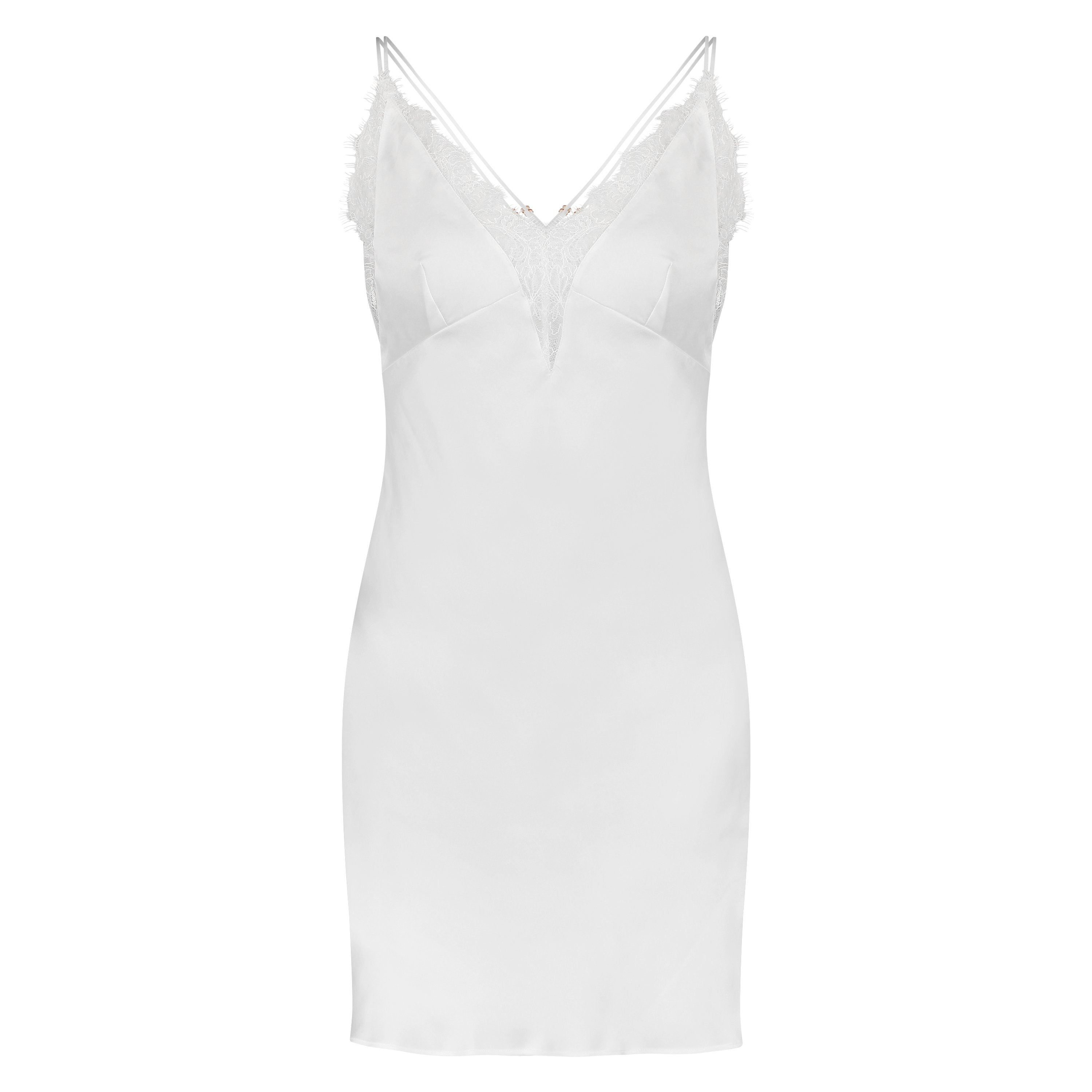 Satynowa halka Lily, Biały, main