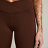 Legginsy z wysokim stanem, Brązowy
