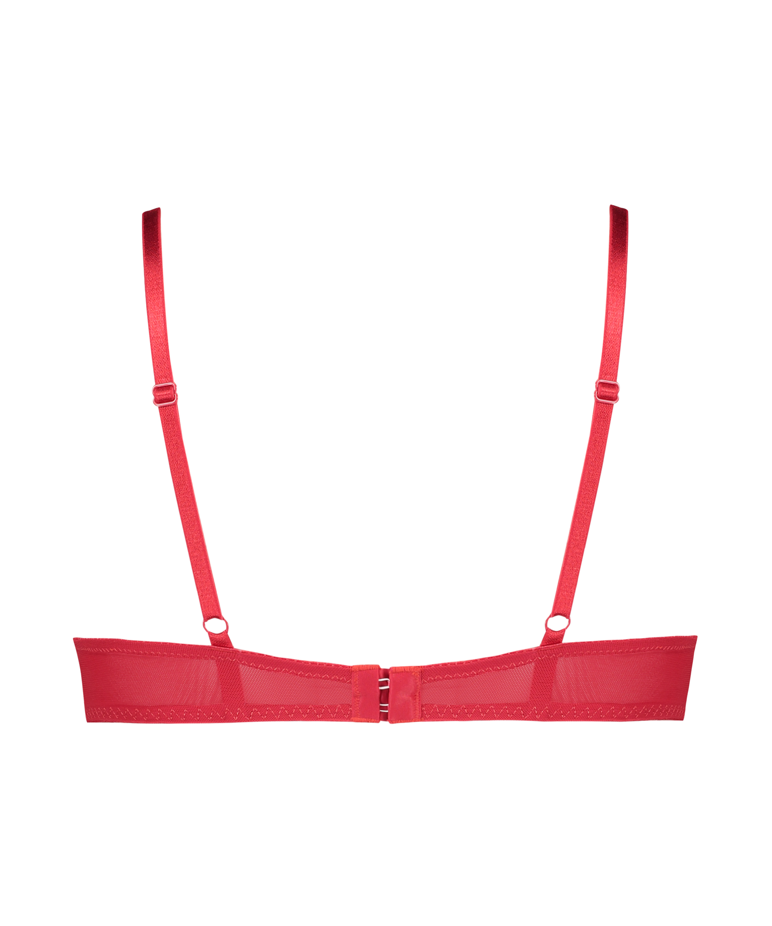 Usztywniony biustonosz maximizer z fiszbinami Leyla, Czerwony, main