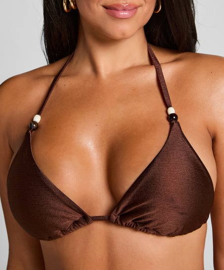 Tr&oacute;jkątna g&oacute;ra od bikini Kallua, Brązowy